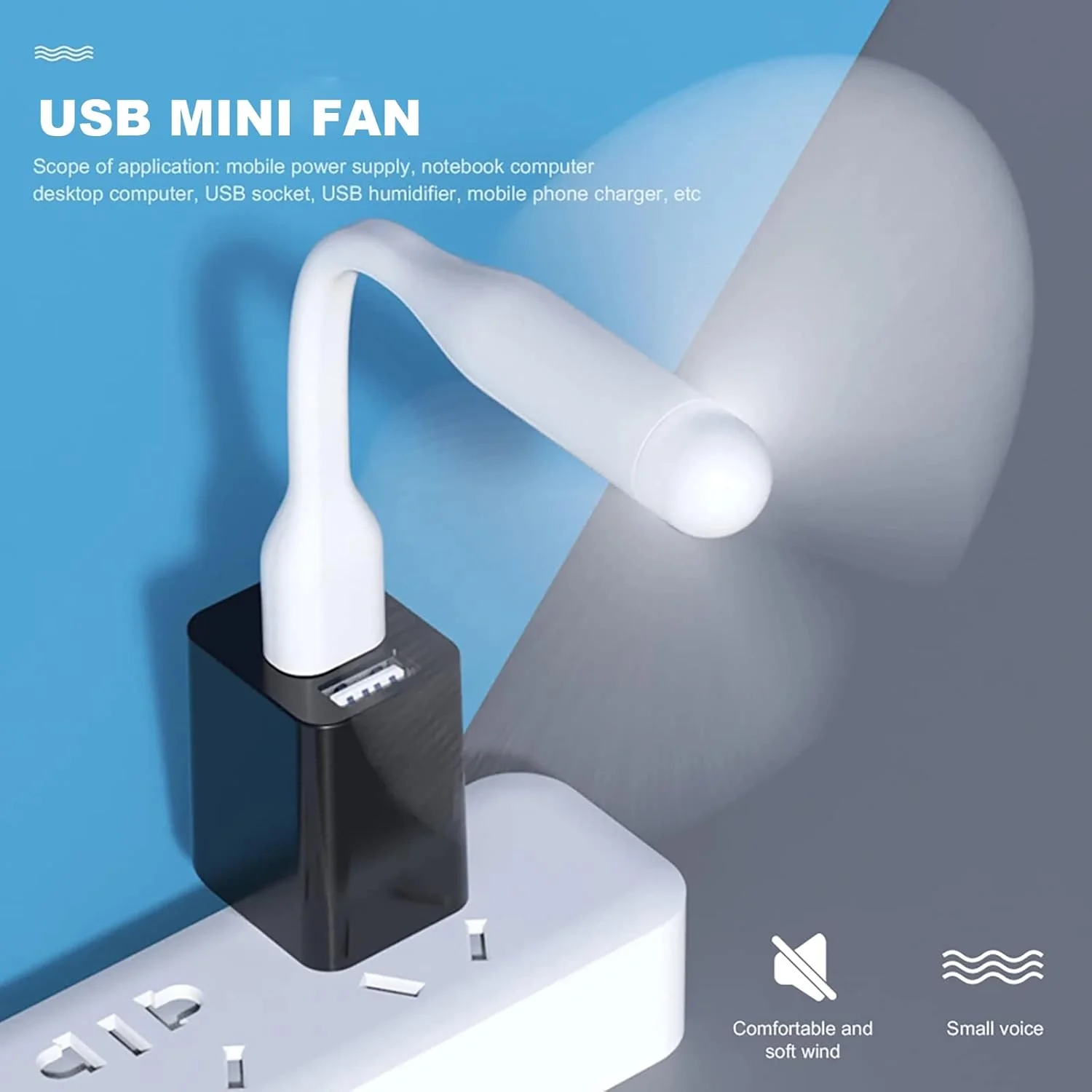 Apple USB Mini Fan, Flexible USB Fan (1 Pc) - Image 8