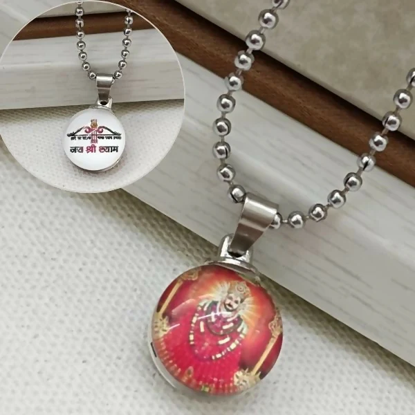 Jai Shree Shyam Baba Chain Pendant - Image 3
