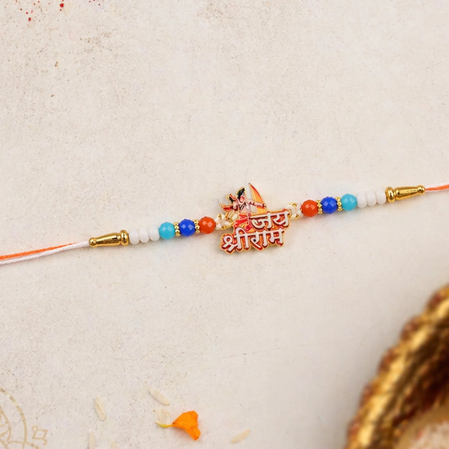 Jai Shri Ram Designer Rakhi (1 Pc) - Image 3