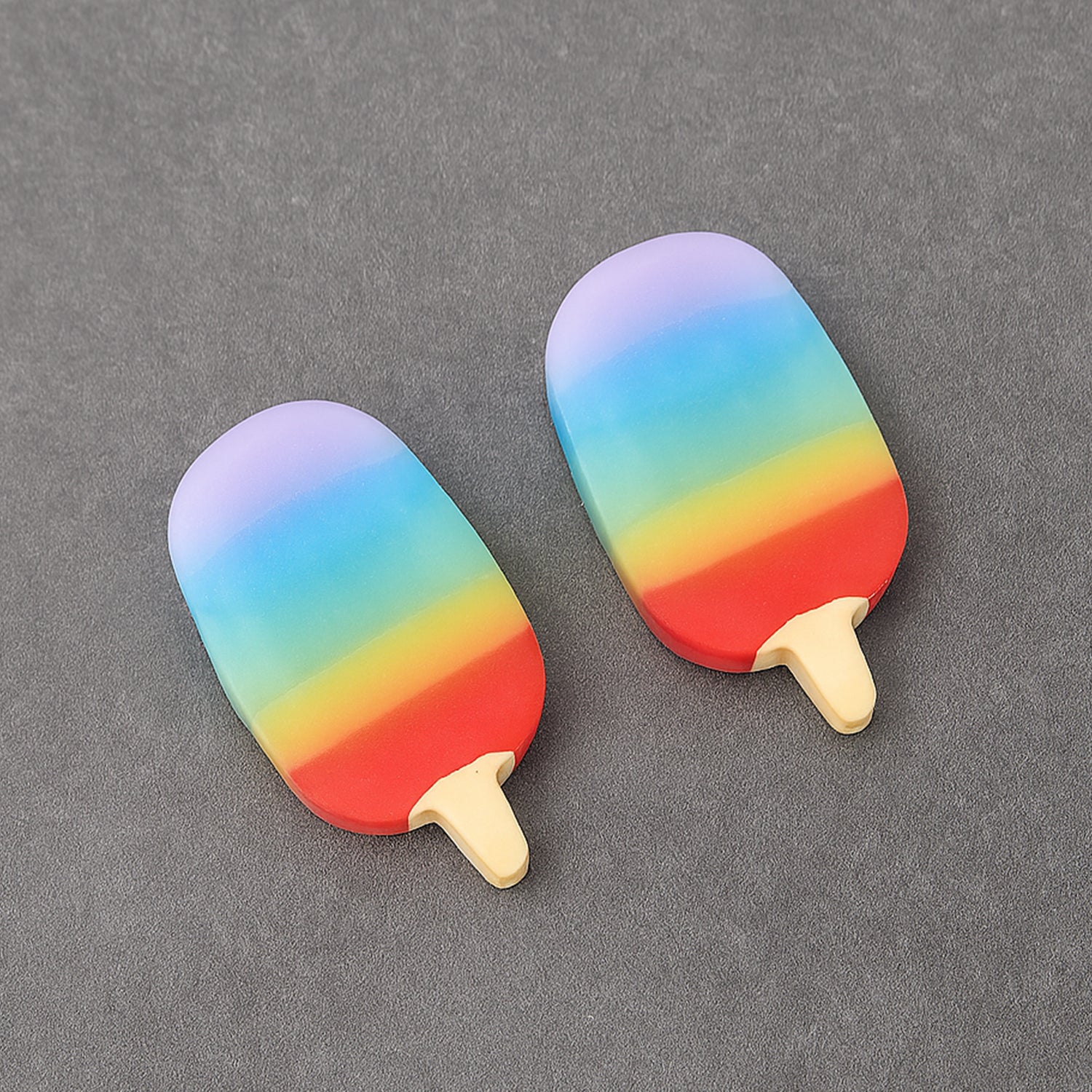 Jelly Popsicle Erasers – Cute & Fancy Mini Erasers for Kids (2 Pc Set, Mix Design) - Image 3