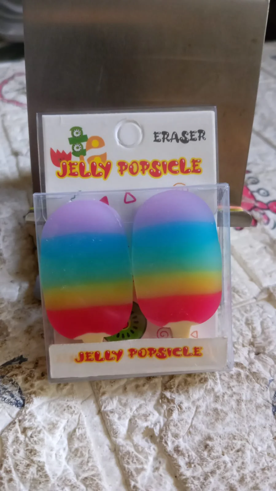 Jelly Popsicle Erasers – Cute & Fancy Mini Erasers for Kids (2 Pc Set, Mix Design) - Image 9
