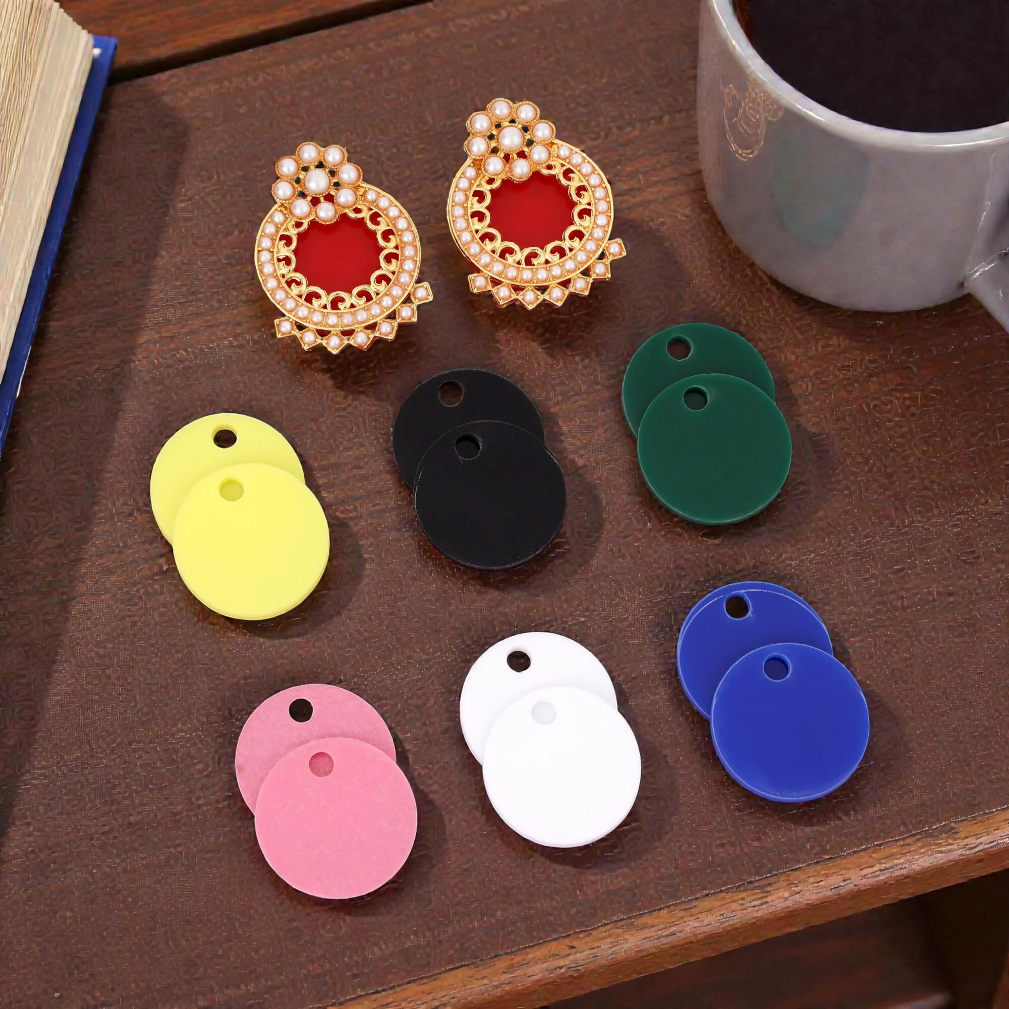 Jhumka Adjustable Earrings with 7 Colour - Image 3