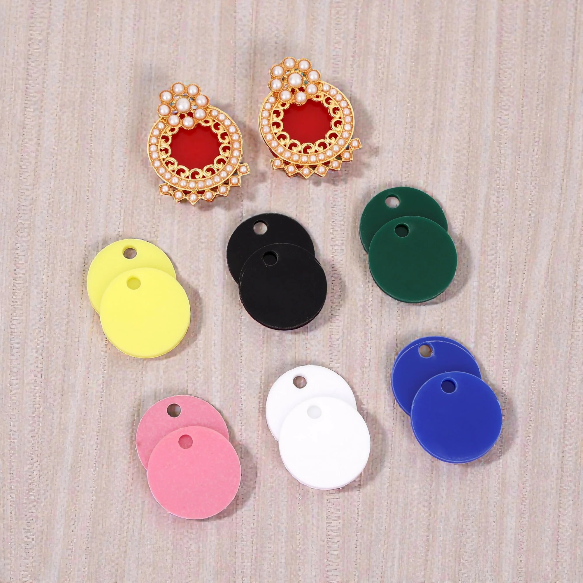 Jhumka Adjustable Earrings with 7 Colour - Image 4