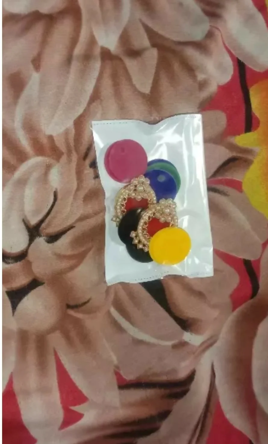 Jhumka Adjustable Earrings with 7 Colour - Image 5