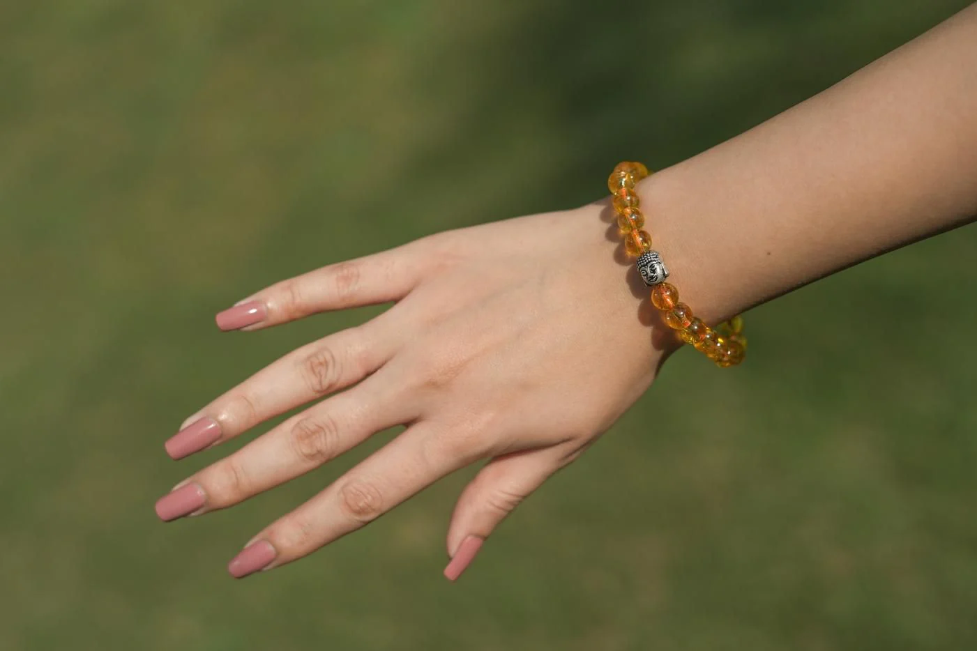Citrine Crystal Stone Yellow  Bracelet - Image 3