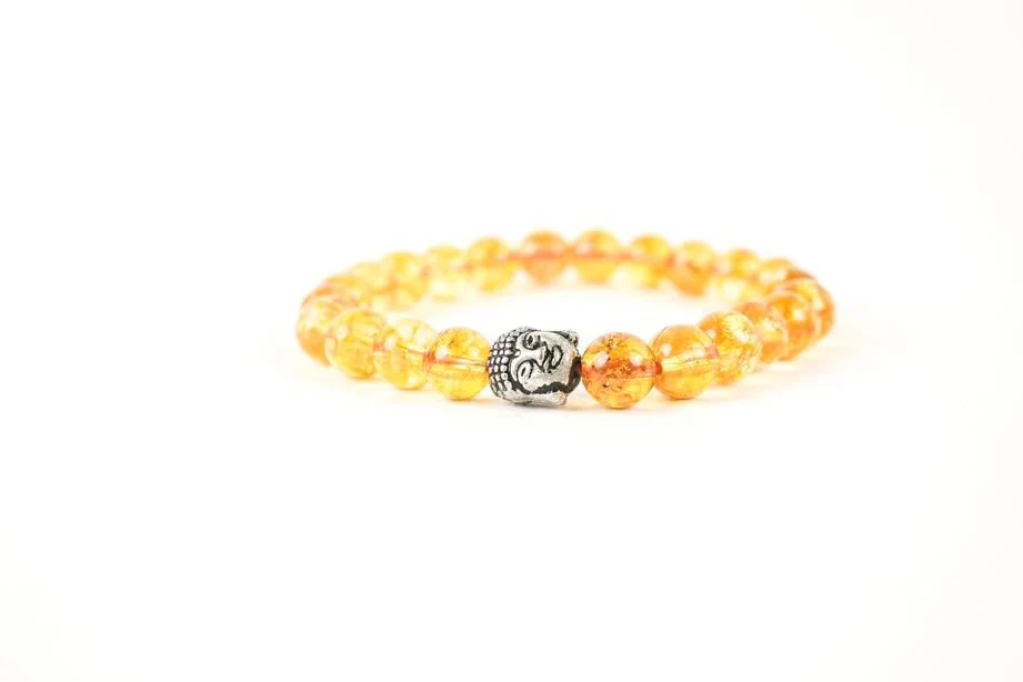 Citrine Crystal Stone Yellow  Bracelet - Image 4
