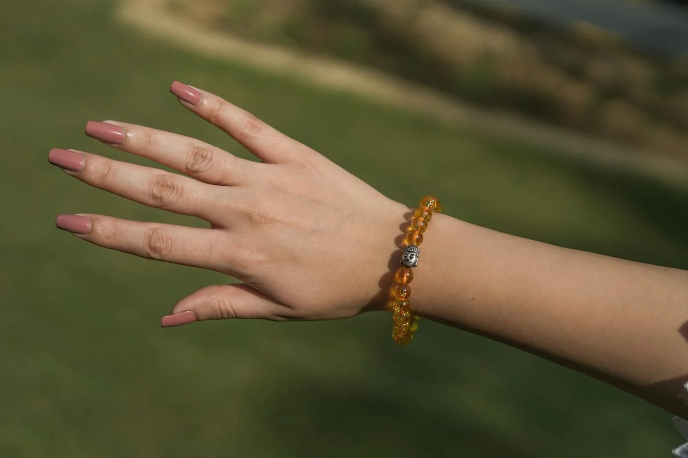 Citrine Crystal Stone Yellow  Bracelet - Image 5