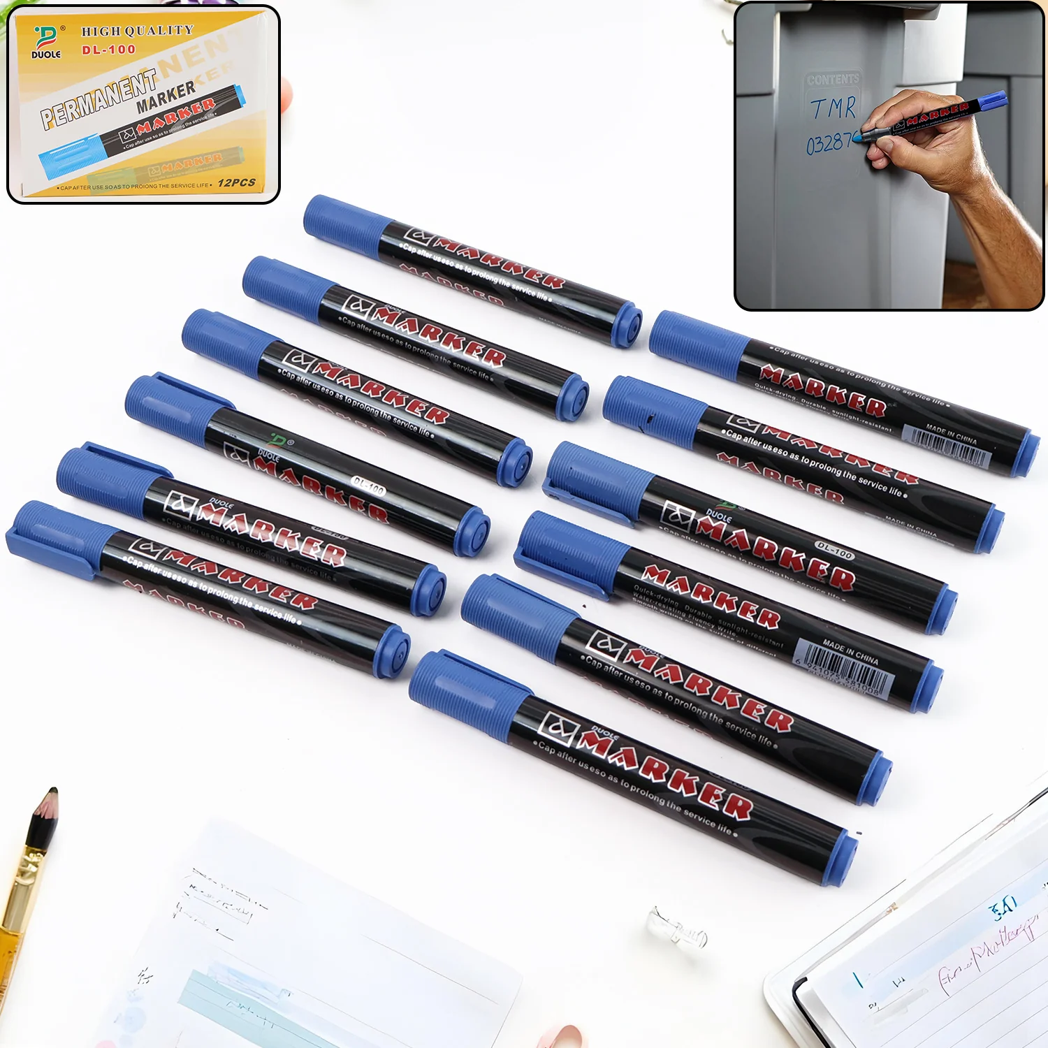 Jumbo Tip Whiteboard  Blue Ink Marker (1 Pc) - Image 7