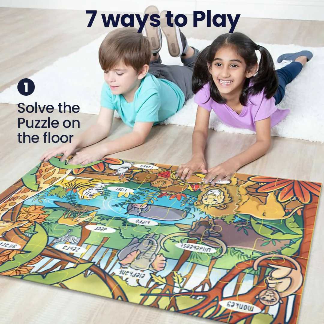 JUNGLE MYSTERY PUZZLE - AGE 3+ (38 PUZZLE PIECES) MDF PUZZLE SERIES - Image 4