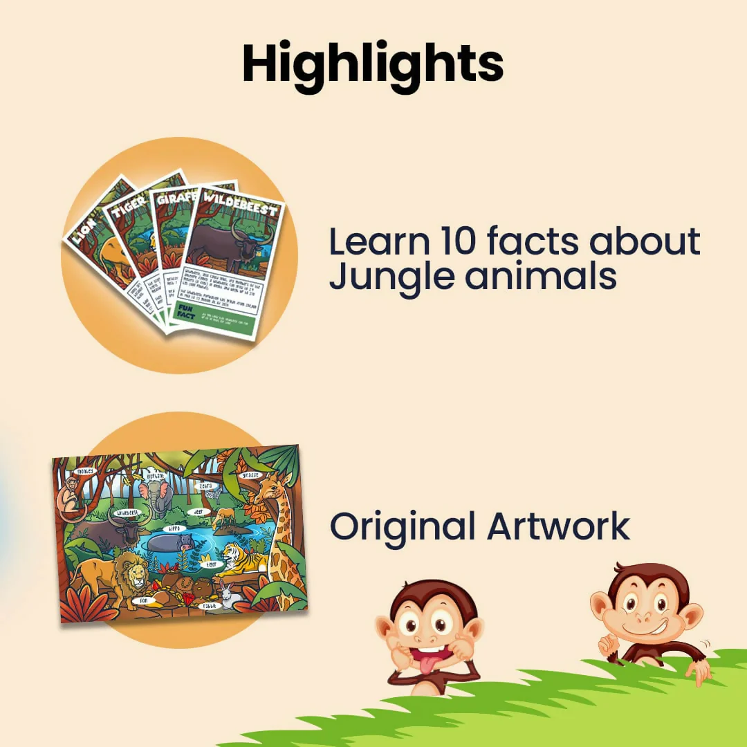 JUNGLE MYSTERY PUZZLE - AGE 3+ (38 PUZZLE PIECES) MDF PUZZLE SERIES - Image 7