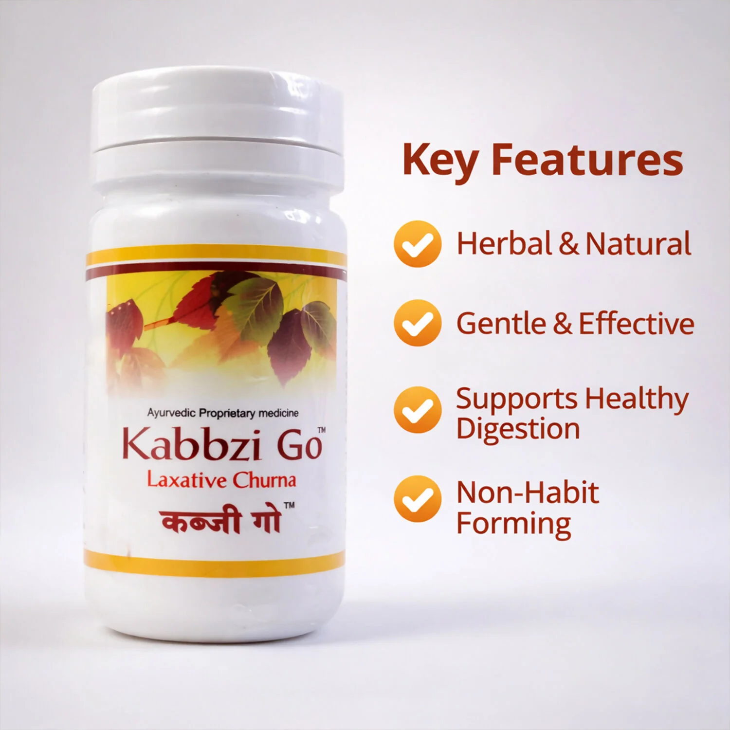Kabbzi Go Laxative Churna – Ayurvedic Herbal Powder for Constipation Relief (10 Gm) - Image 2