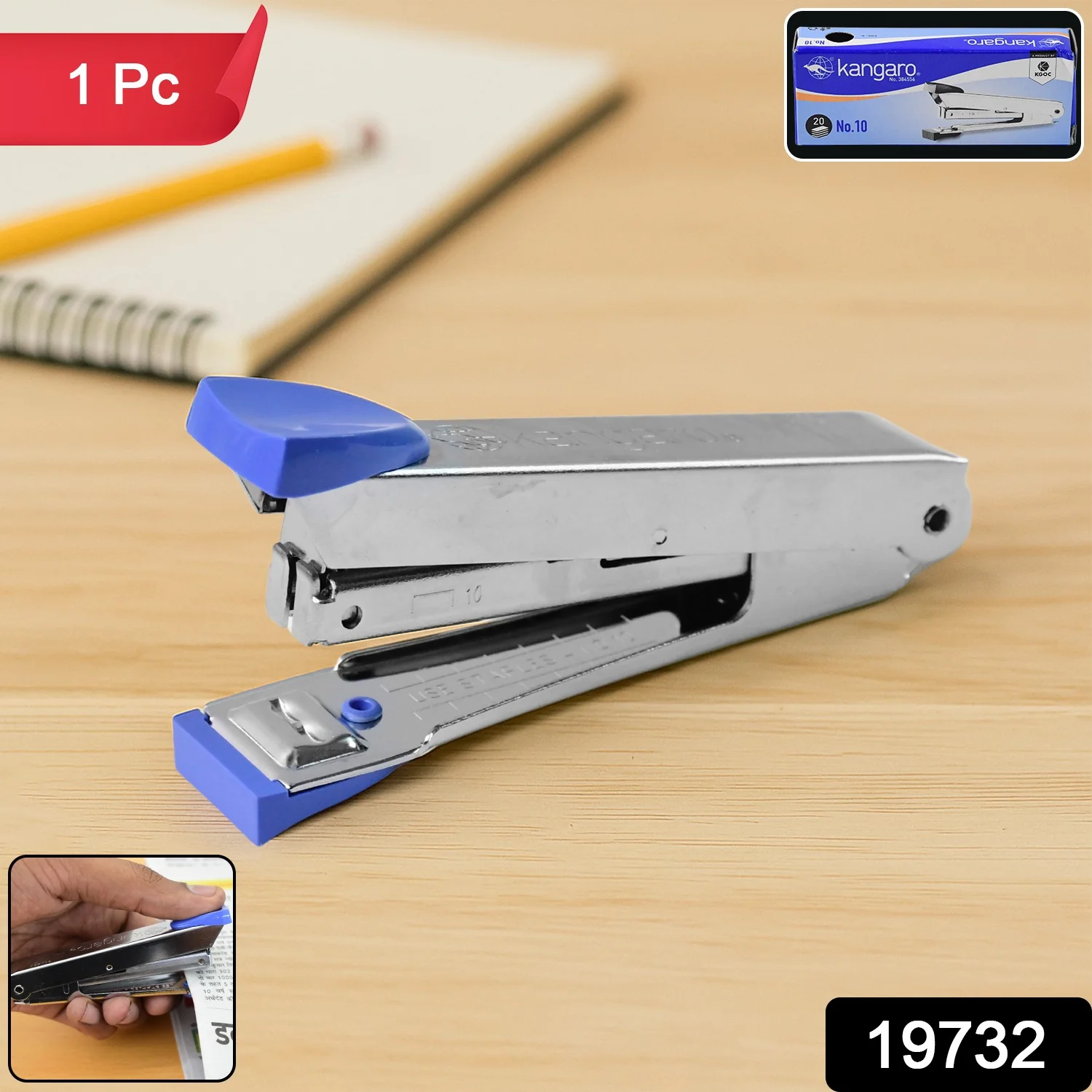 Kangaro No.10 Compact Metal Stapler - Image 2