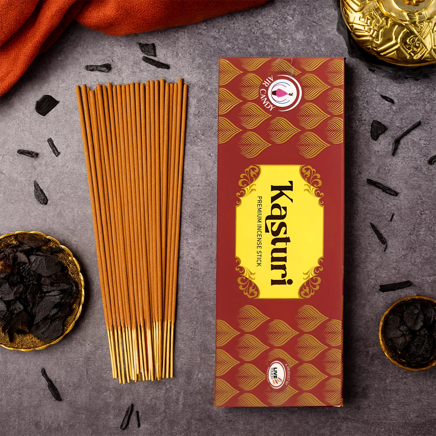 Kasturi Agarbatti Premium Incense Sticks (90gm) - Image 2