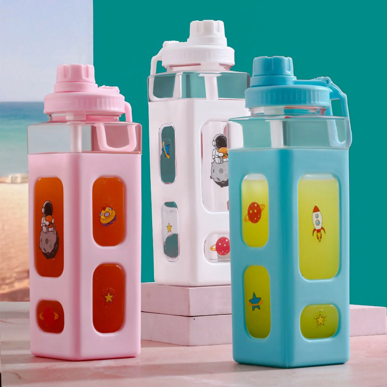 kawaii water bottle 900ml - Image 2