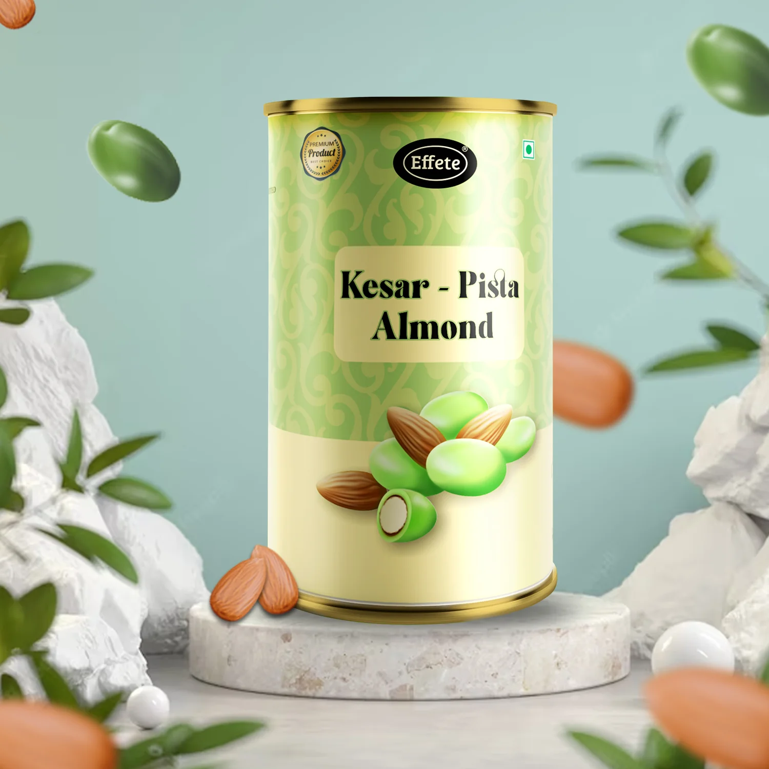 Effete Kesar-Pista Almonds Chocolate (96 g) - Image 4