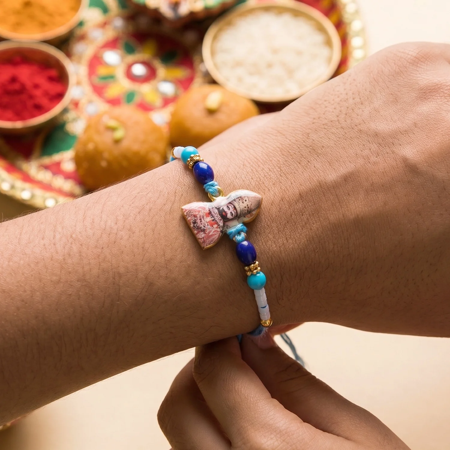 Khatu Shyam Ji Devotional Religious Rakhi - Image 3