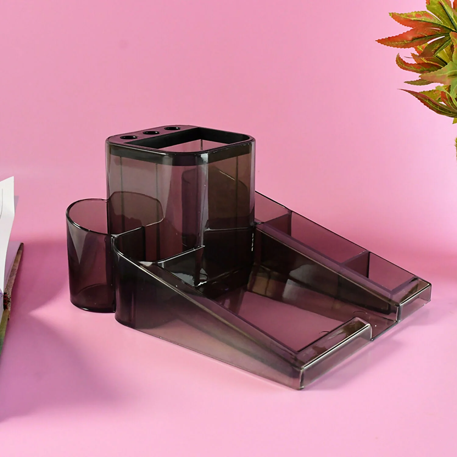 Khyati Classic Stationery Holder Stand – Multi-Compartment Desk Organizer - Image 4