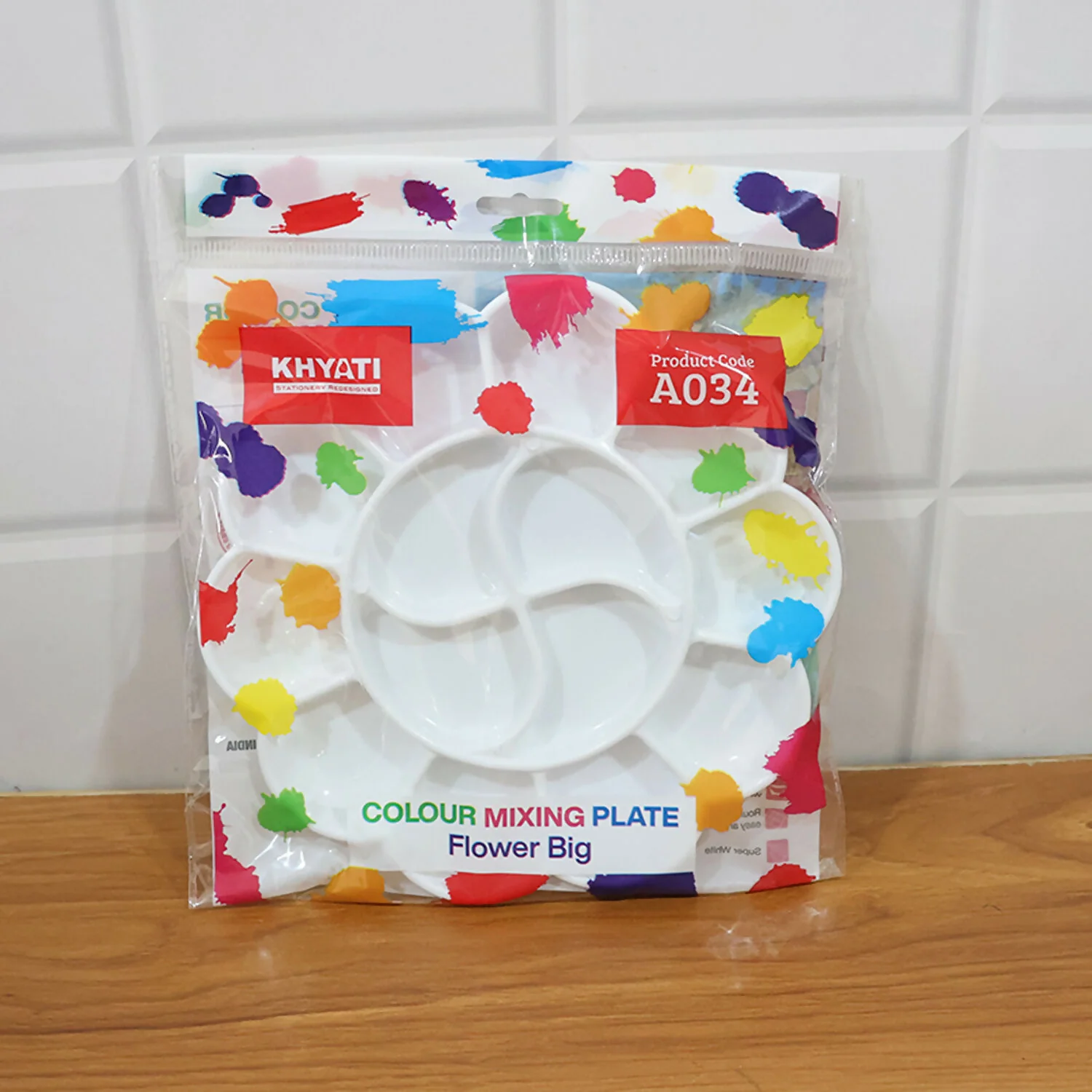 Khyati Colour Mixing Plate – Flower Shape Big Paint Palette for Artists and Students - Image 6