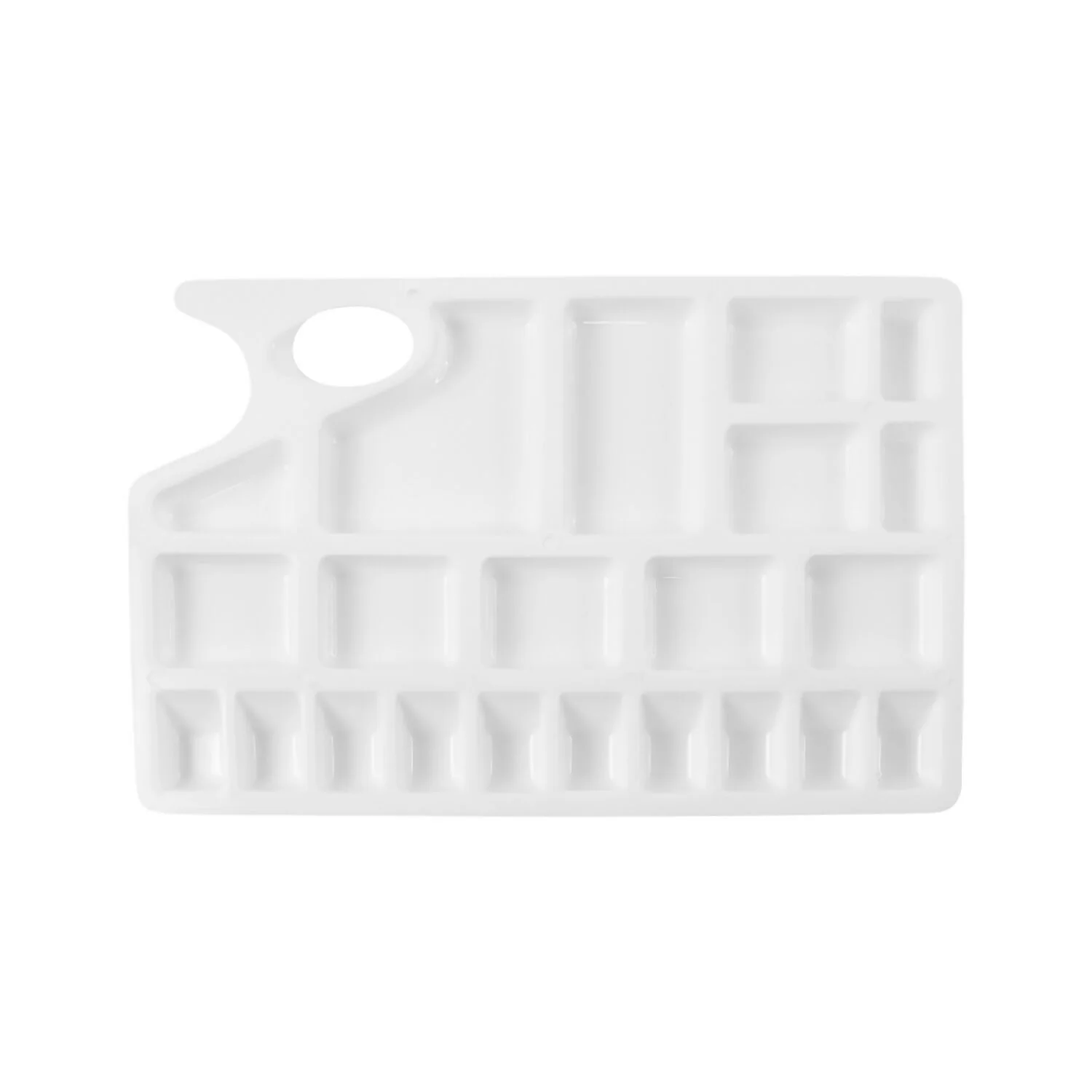 Khyati Colour Mixing Plate – Rectangle Artist Palette with Multiple Compartments - Image 5