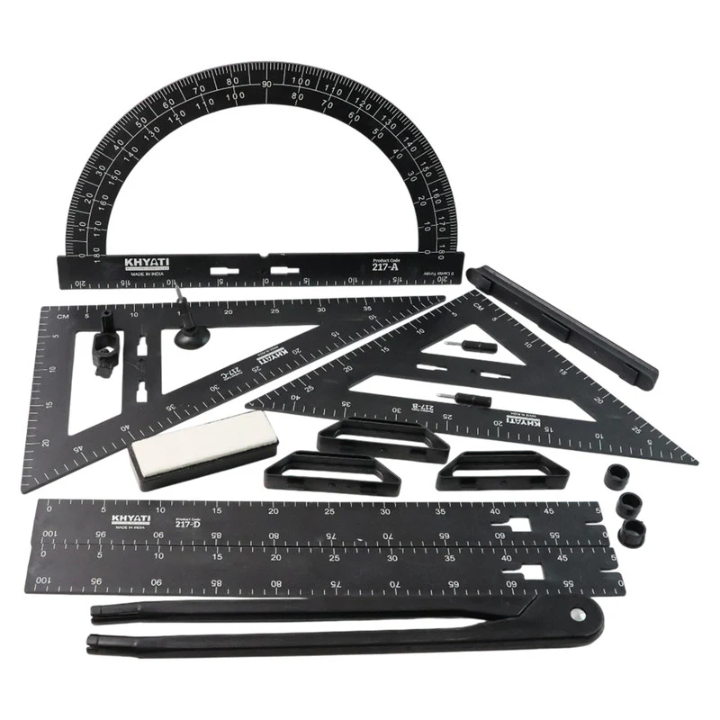 Khyati Deluxe Drawing Instrument Set | Professional Geometry & Drafting Kit Carry - Image 5