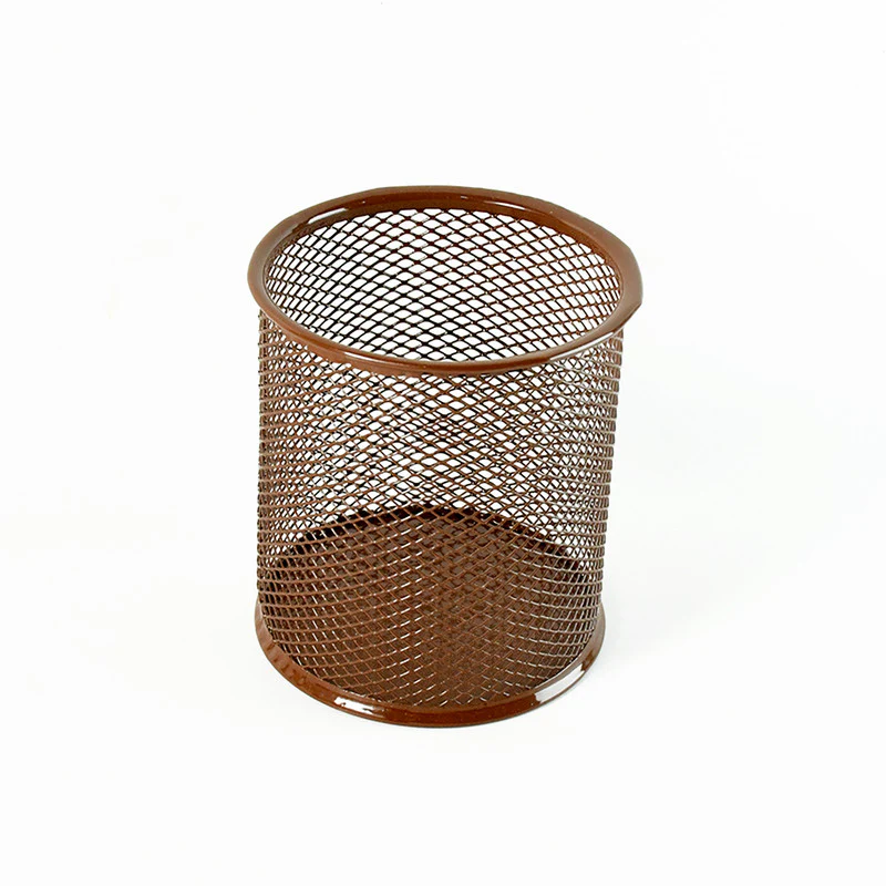 Khyati Round Metal Pen Stand – Durable Mesh Pencil Holder for Office, Home - Image 5