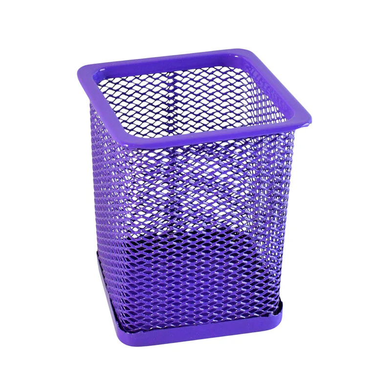 Khyati Square Metal Pen Stand – Sturdy Mesh Pencil Holder Desk, Office & Study Table - Image 5