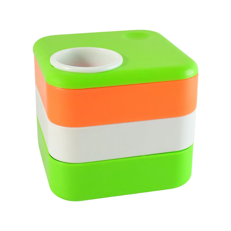 Khyati Tricolour Square Pen Stand Sliding Drawers – Multi-Functional Desk Organizer - Image 5