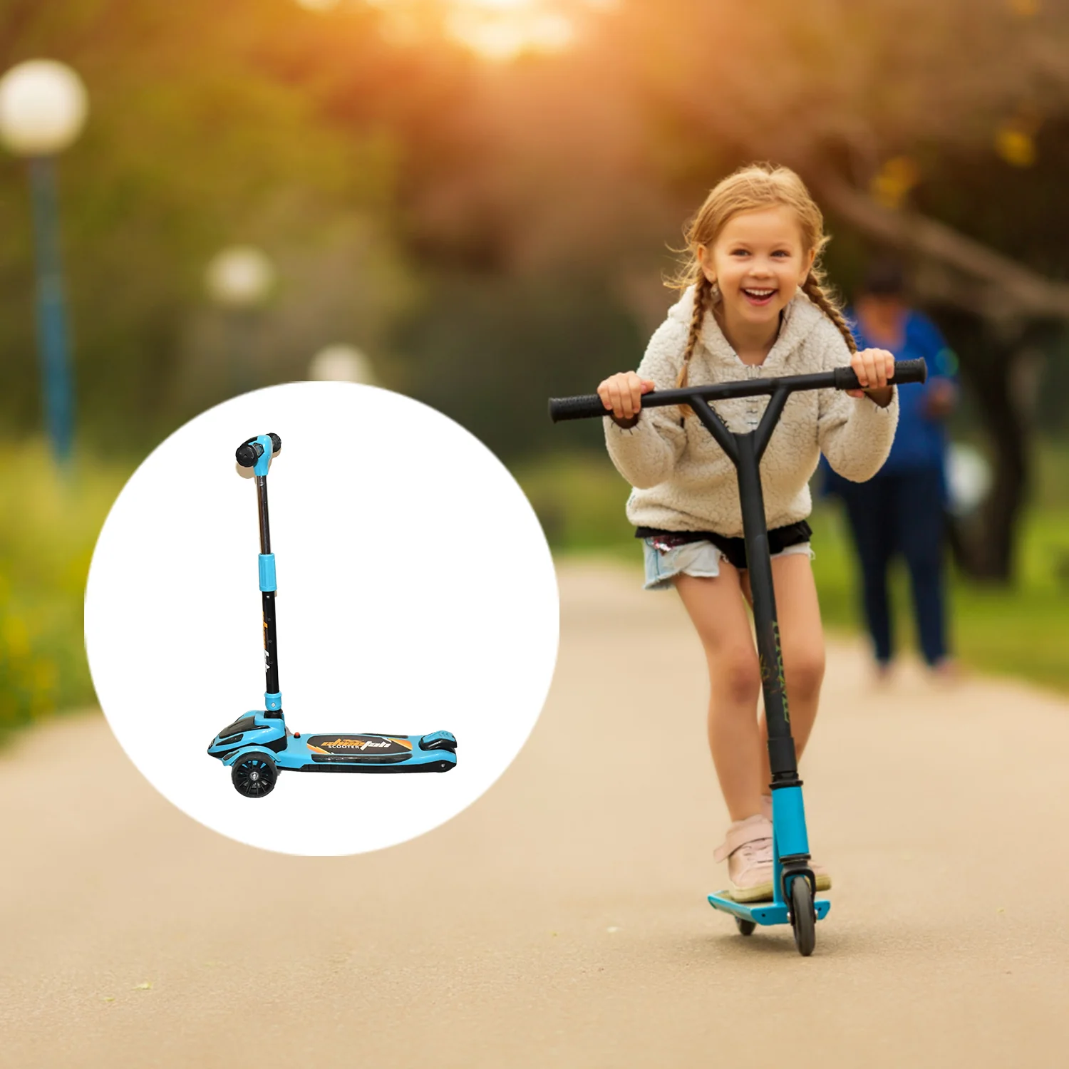 Foldable Kick Scooter for Kids 2-12 Years Old | Lightweight (1 Pc) - Image 3