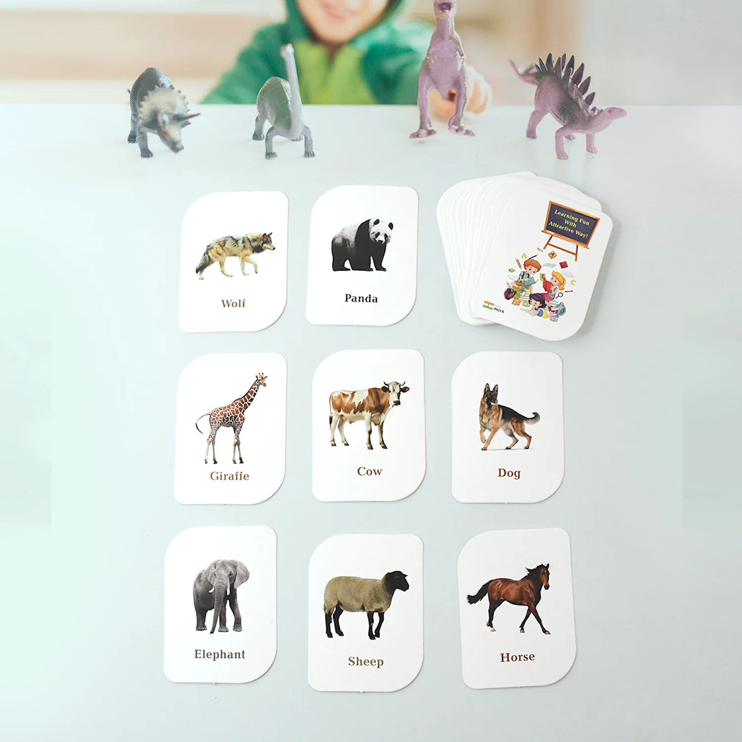 Kidkraft 32-Piece Animal Flash Cards Set - Image 6