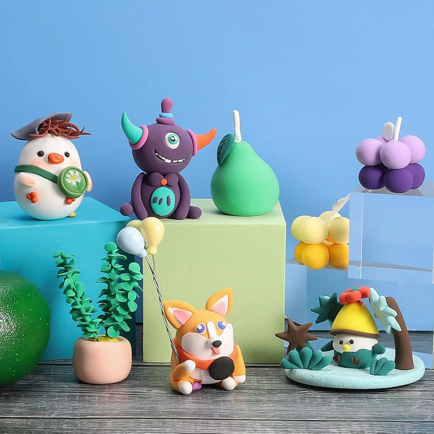 Kids 12 Color Antibacterial Super Clay Set for Creative Play (1 Set) - Image 4