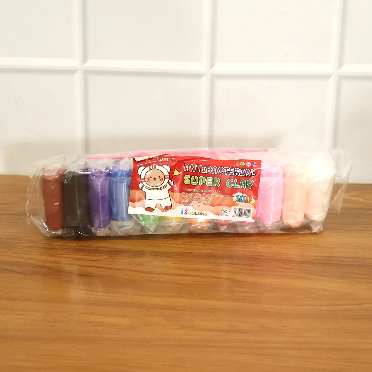 Kids 12 Color Antibacterial Super Clay Set for Creative Play (1 Set) - Image 8