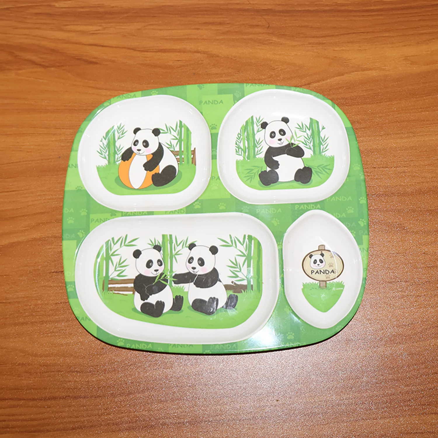 Kids 4-Compartment Melamine Partition Plate (1 Pc / 24×22 Cm) - Image 8