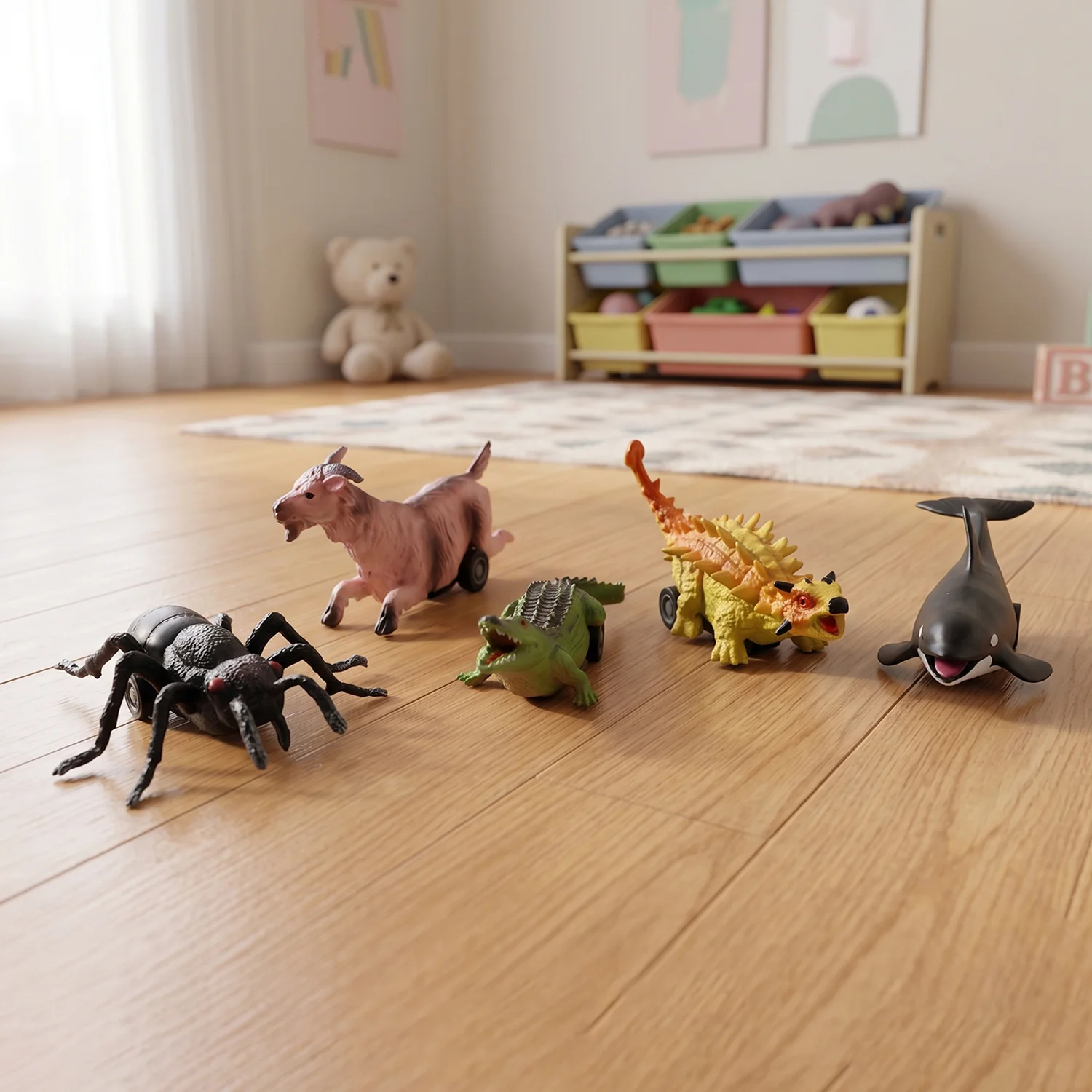 Kids Animal Pull Back Toy (1 Pc Mix Design) - Image 7