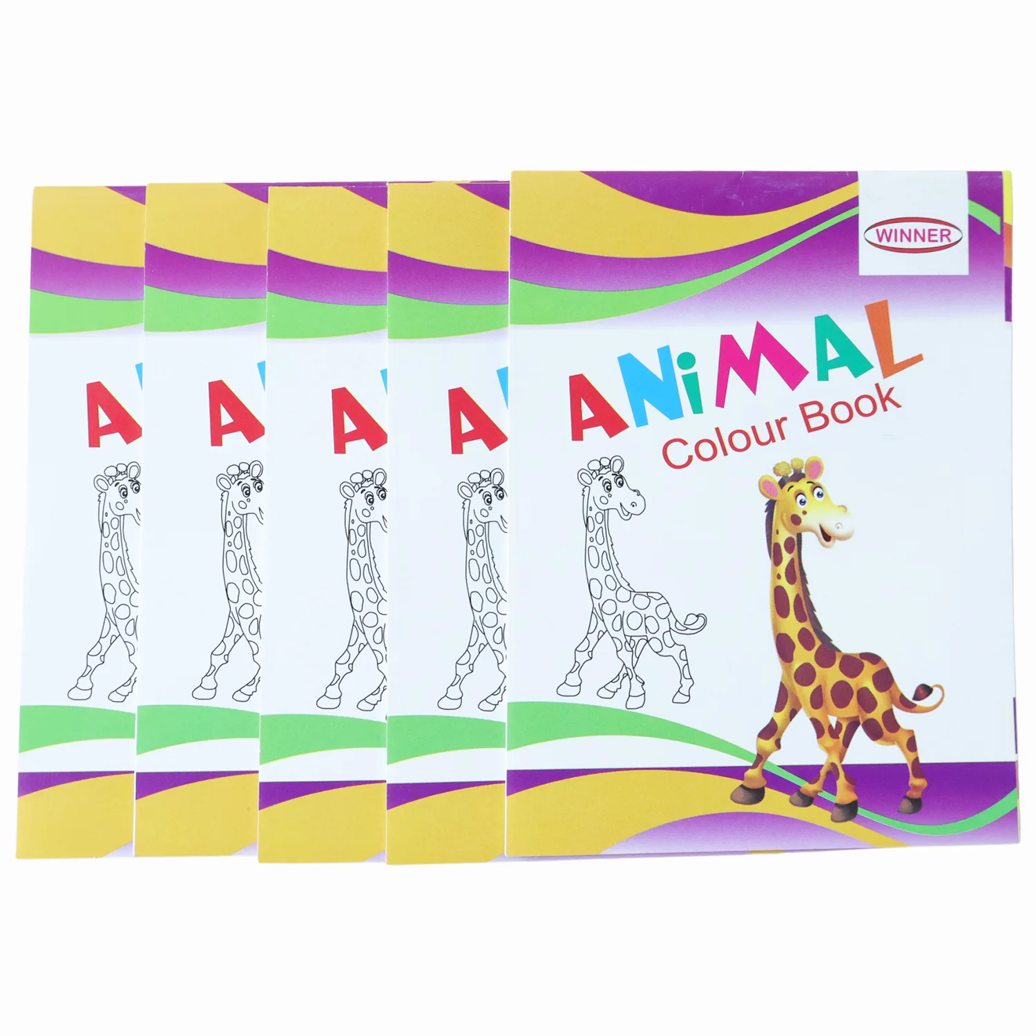 Kids Animal Theme Colouring Book Set ( 5 Pc / Mix Color Books) - Image 5