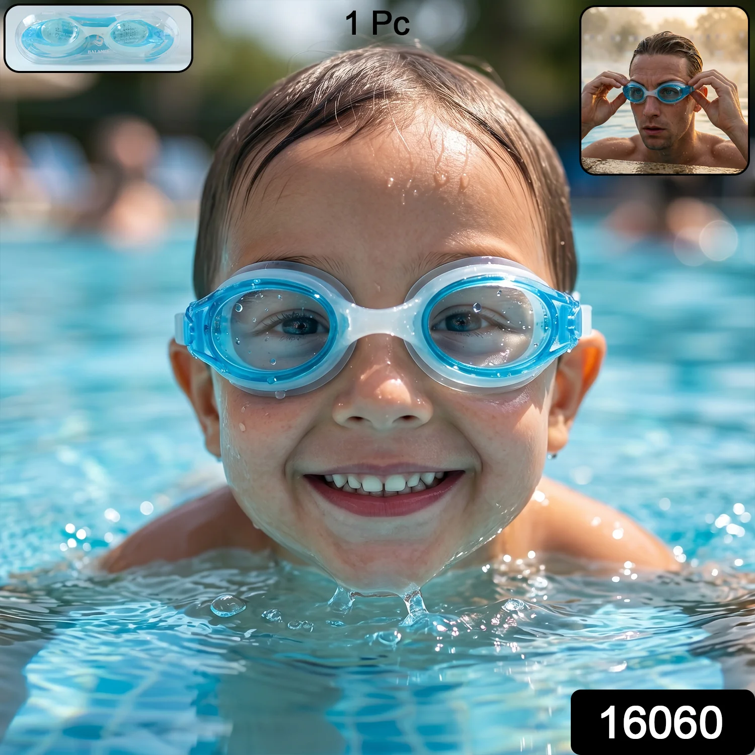 Children Swimming Goggles Clear Vision Waterproof (1 Pc) - Image 2
