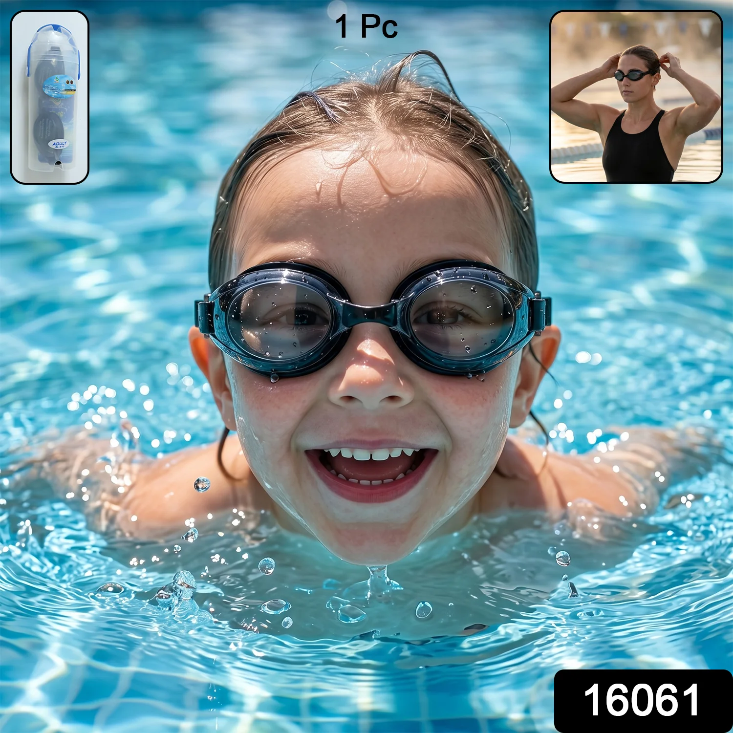 Kids Anti-Fog Swimming Goggles Comfortable Fit (1 Pc) - Image 2