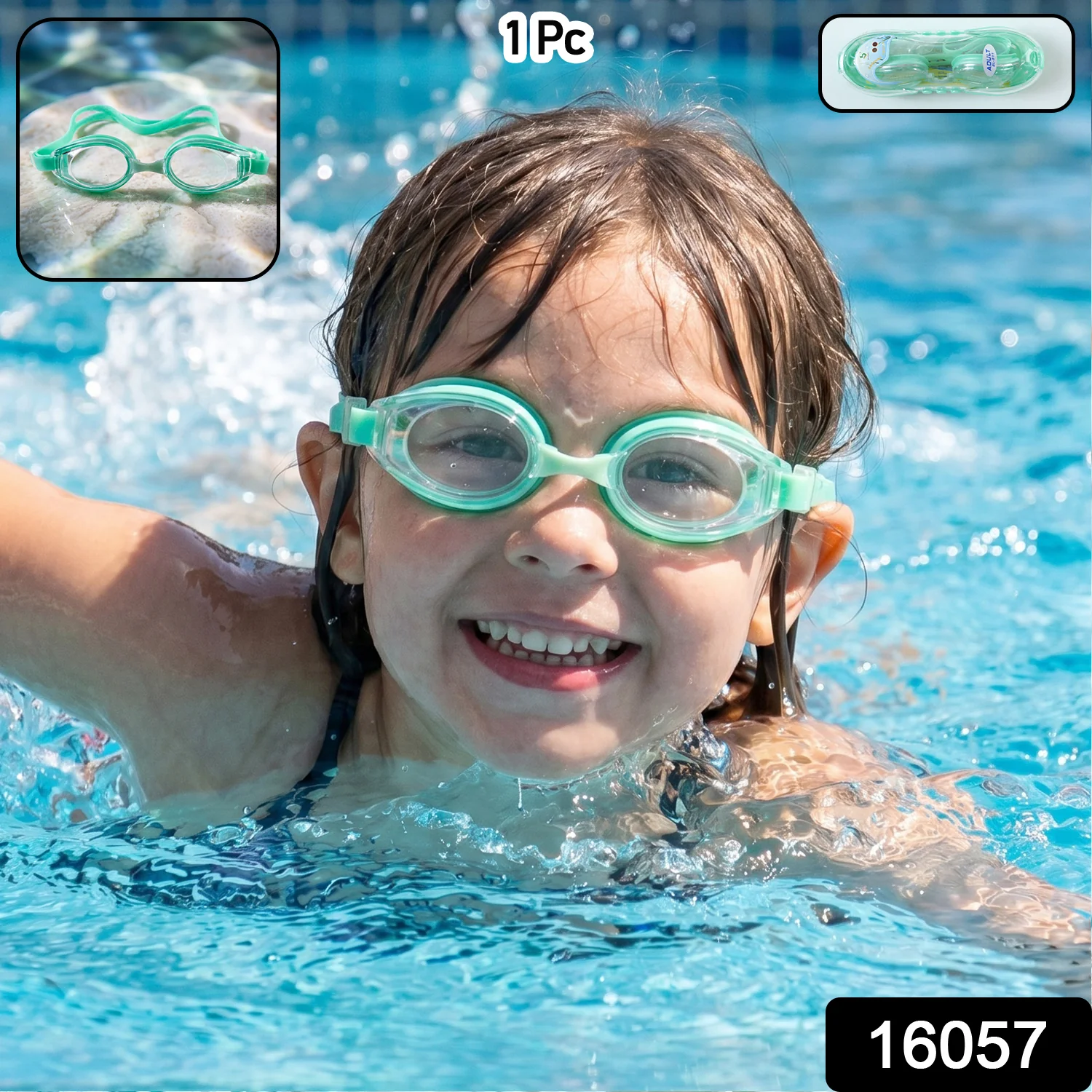Kids Anti-Fog Swimming Goggles with Adjustable Strap and Leak-Proof Design – 1 Pc - Image 2