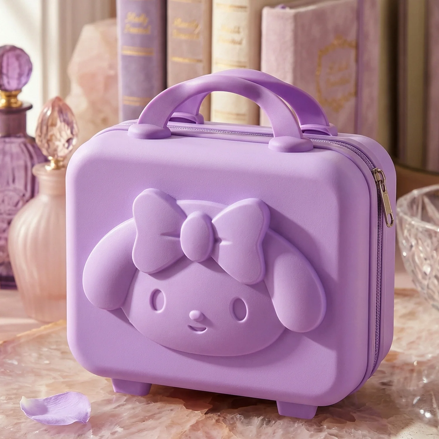 Kids Bear-Shaped Hard Shell Storage Carry Case with Handle (Mix Design) - Image 7