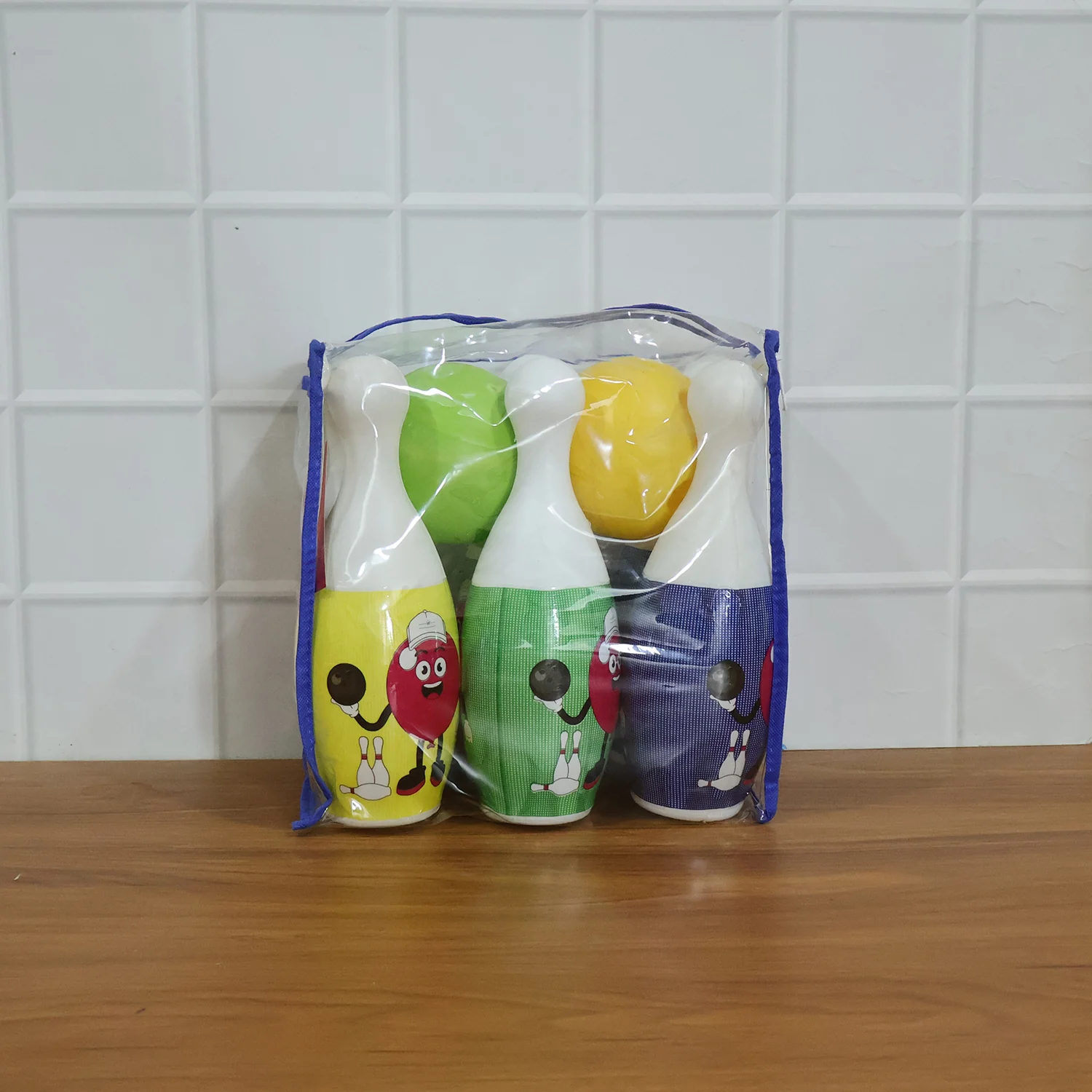 Kids Bowling Set with 6 Colorful Pins and 2 Balls (1 Set) - Image 8