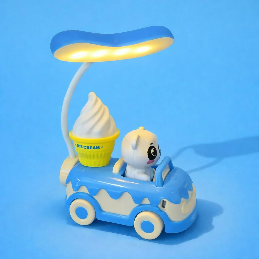 Kids Car Desk Lamp with Sharpener & 3 Light Modes - Image 2