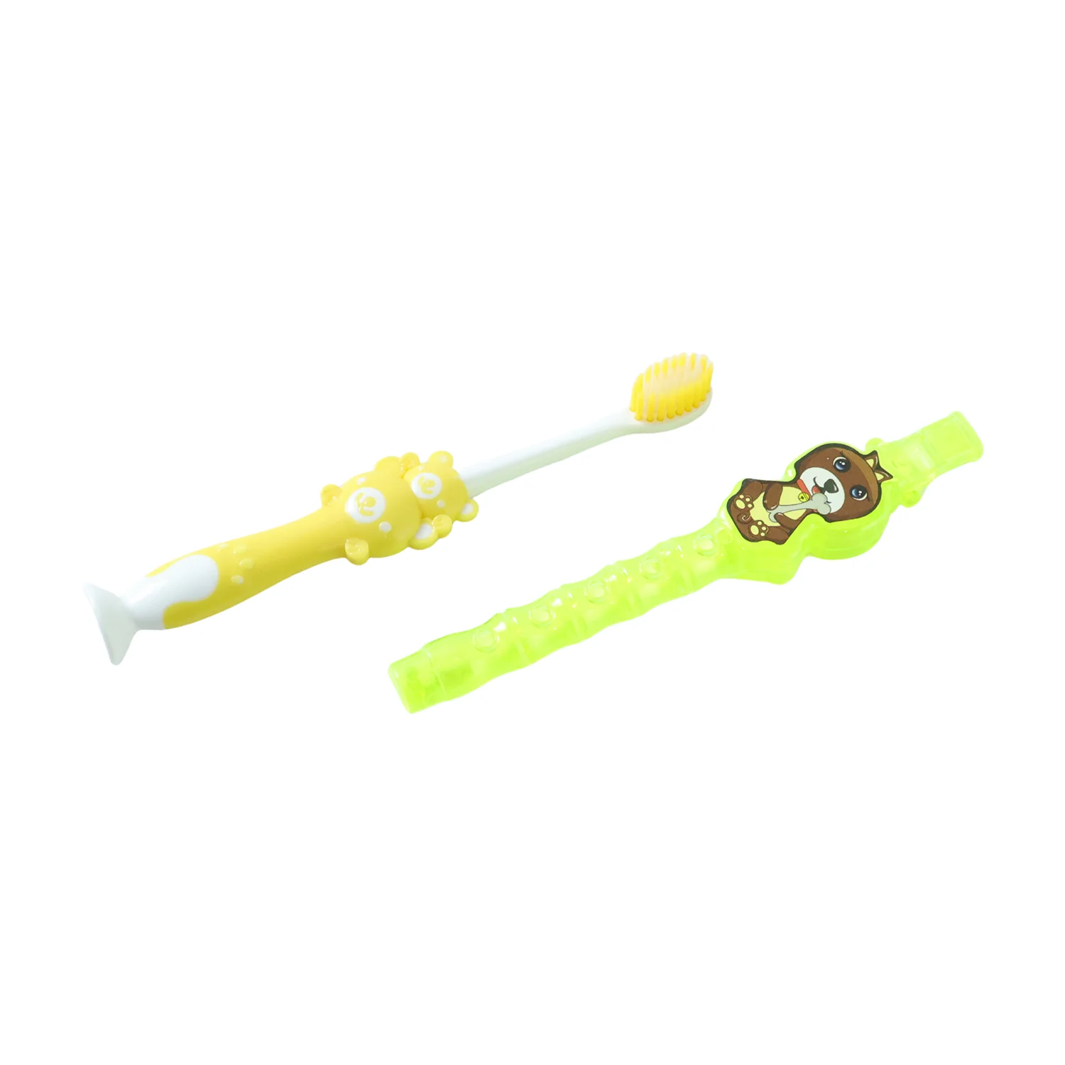 Kids Cartoon Design Toothbrush with Musical Whistle Set (2 Pc Set) - Image 4