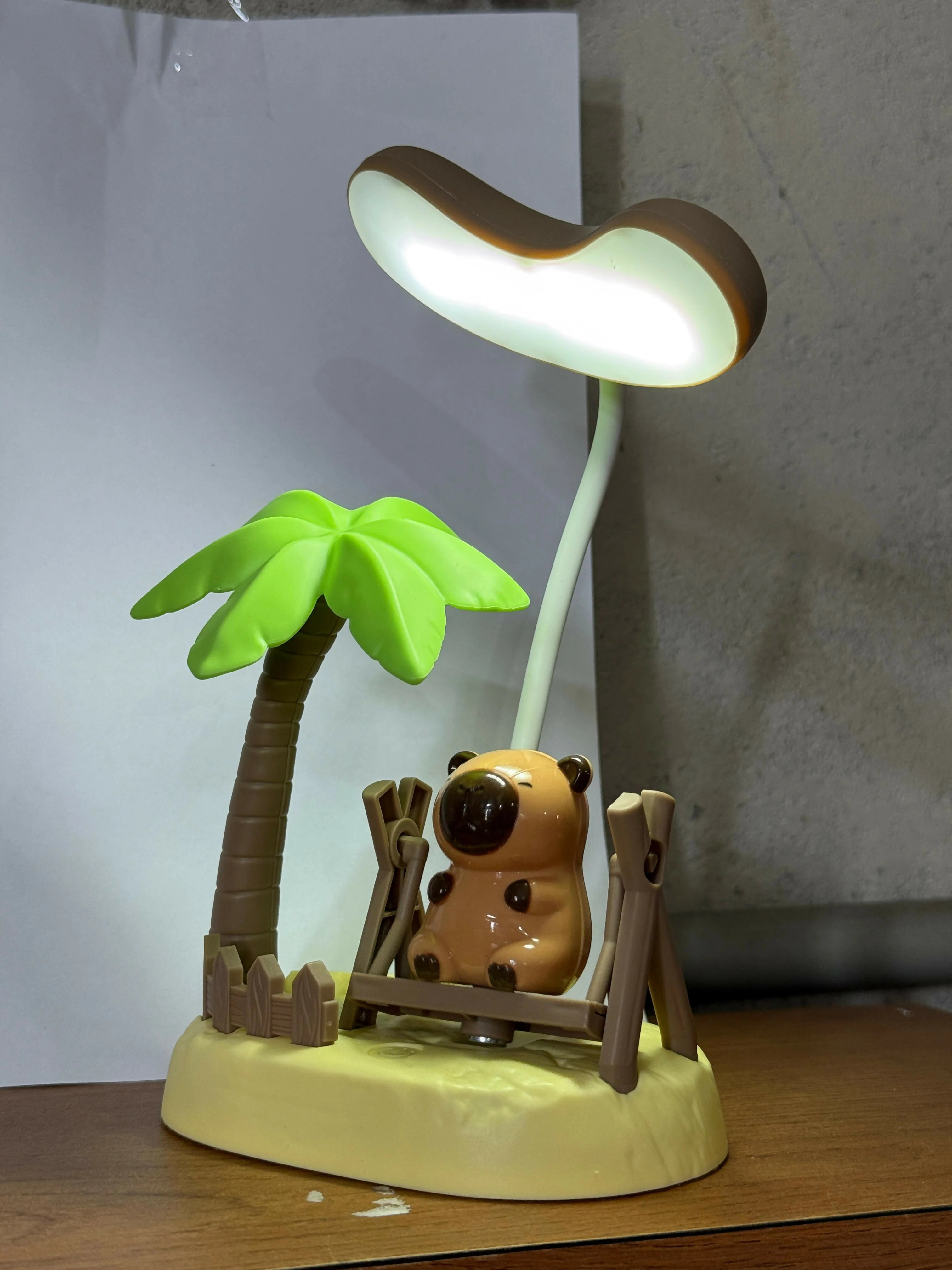 Kids Cartoon Desk Lamp with Cute Bear & Palm Tree Study Light - Image 5
