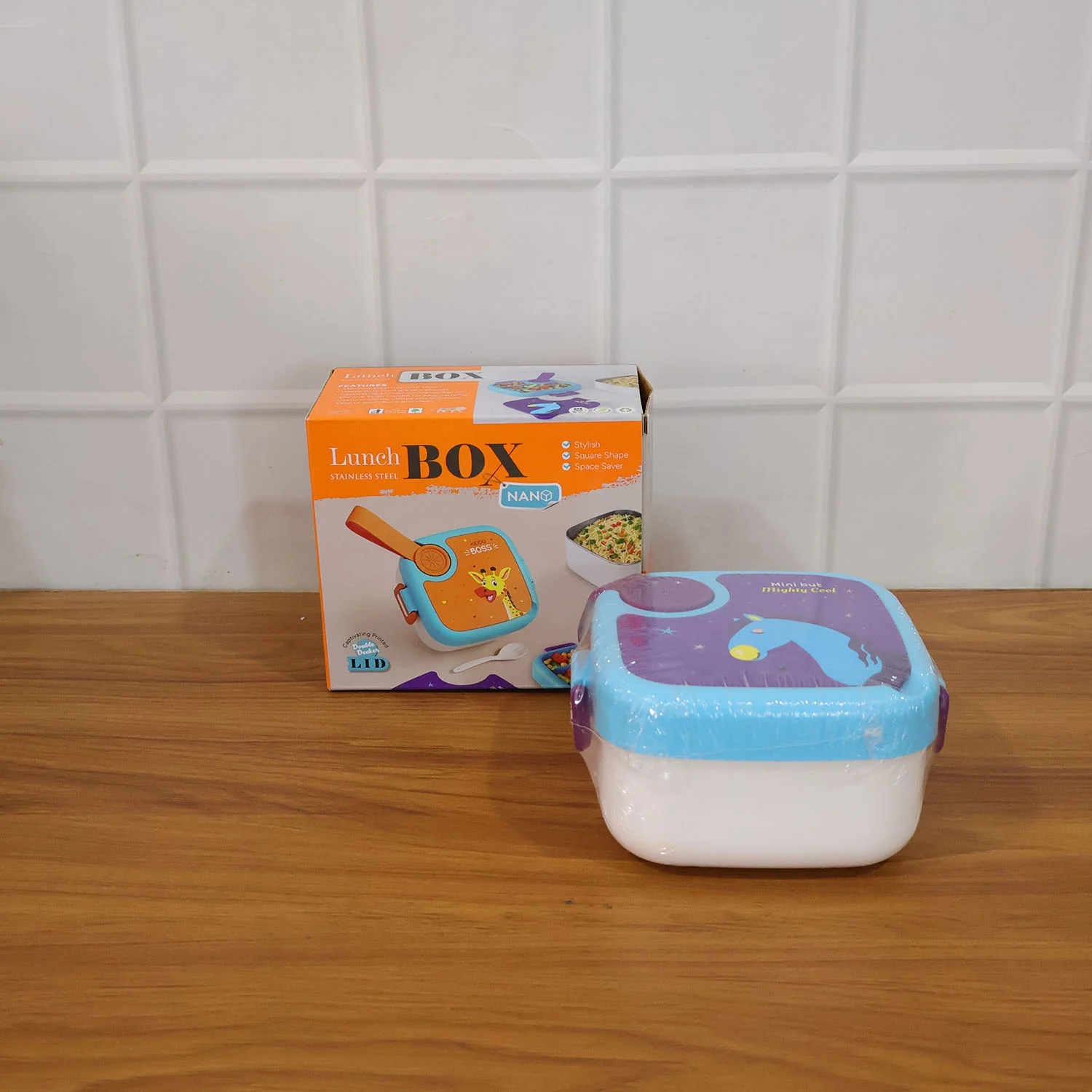 Kids Cartoon Lunch Box - (1 Set) - Image 9