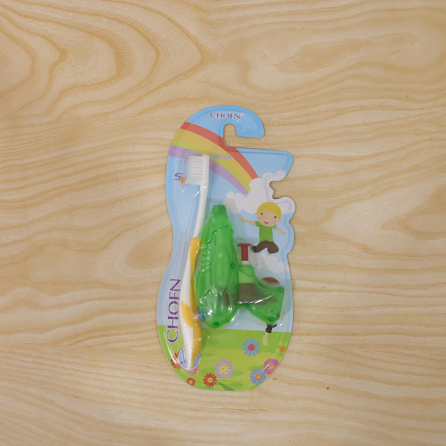 Kids Cartoon Toothbrush with Airplane Toy (2 Pc Set) - Image 8