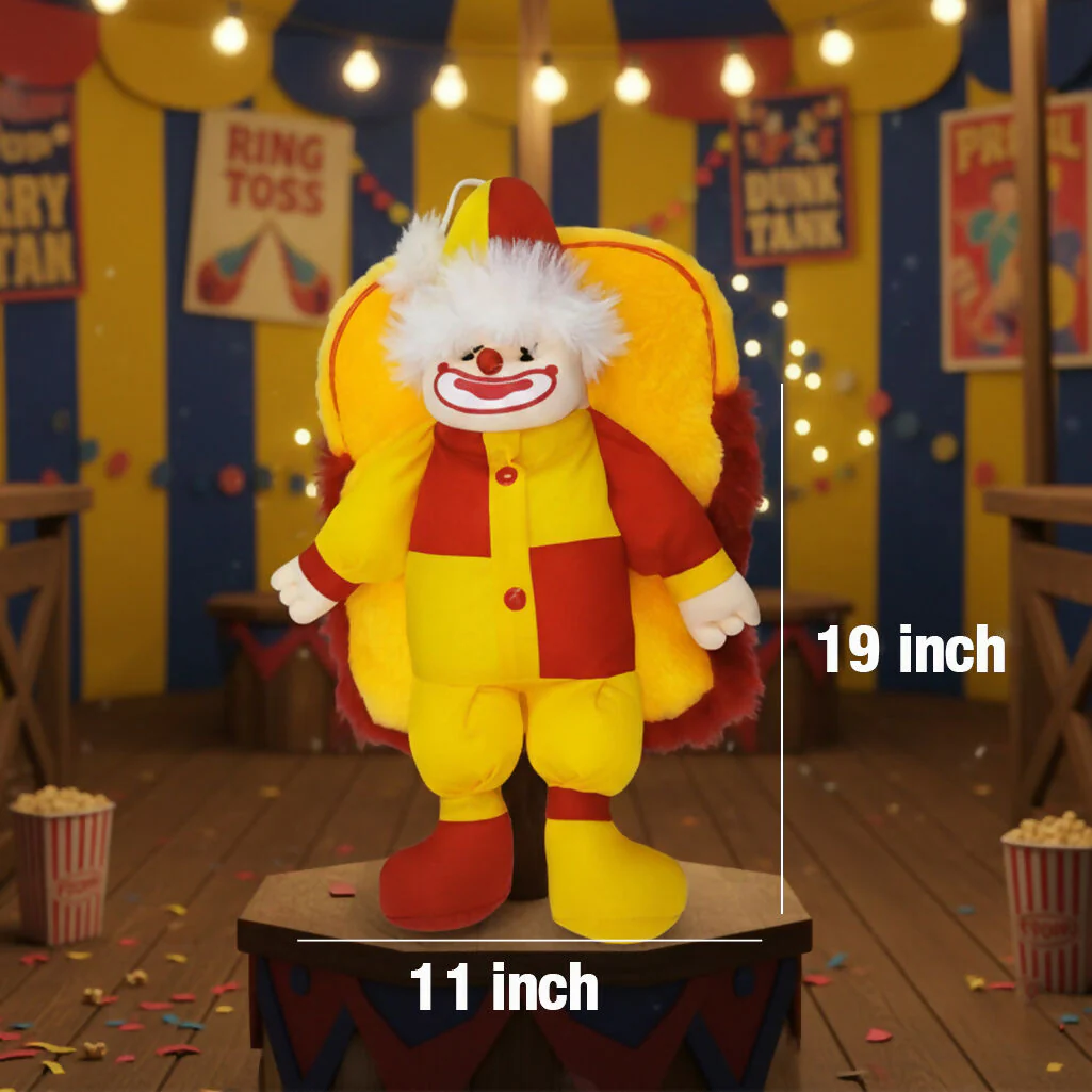 Kids Clown Bag – Soft Cartoon School Bag for Toddlers & Preschoolers from Multicolour (Any 1 of a piece) - Image 4