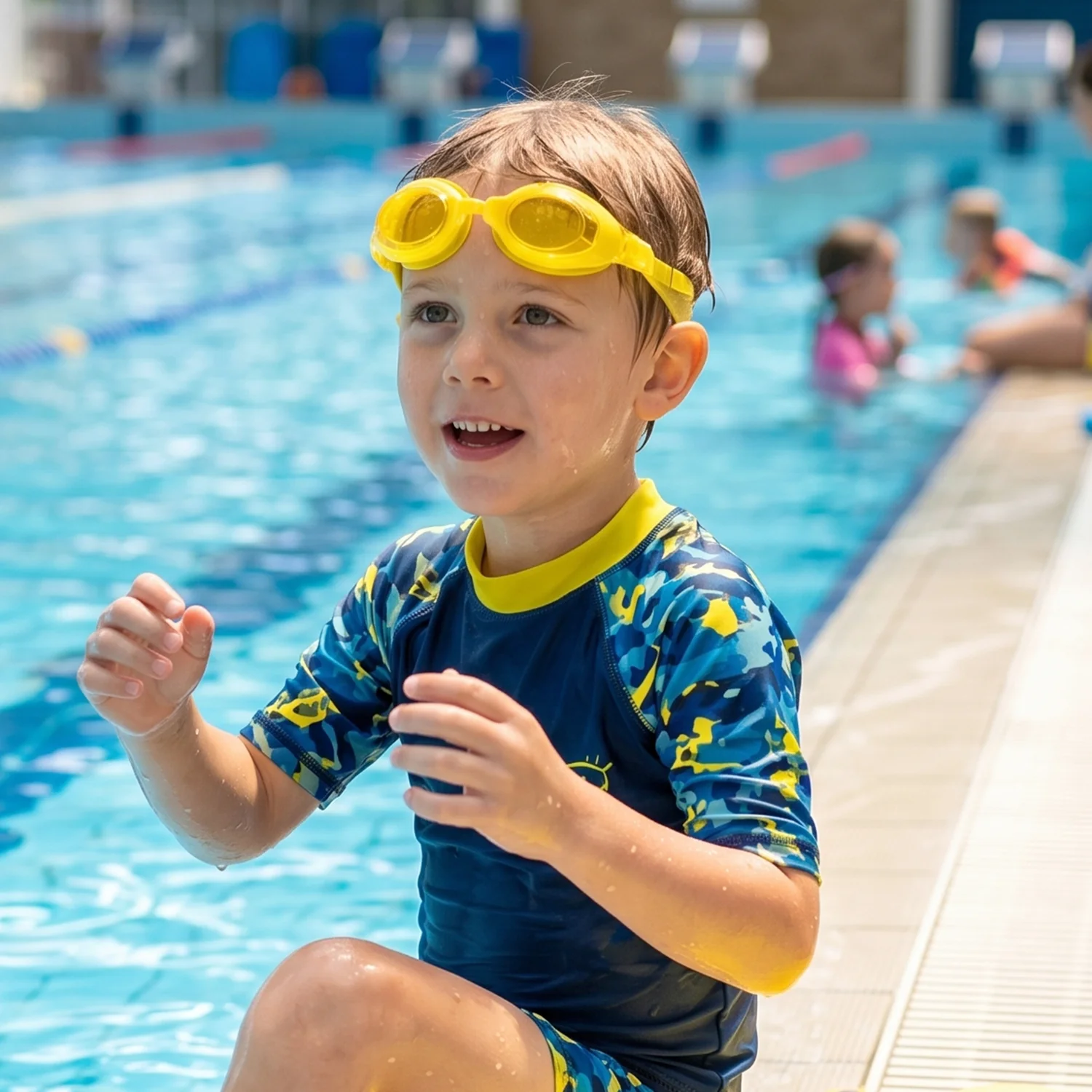 Kids Colorful Swimming Goggles with Anti-Leak Seal and Adjustable Strap – 1 Pc - Image 7