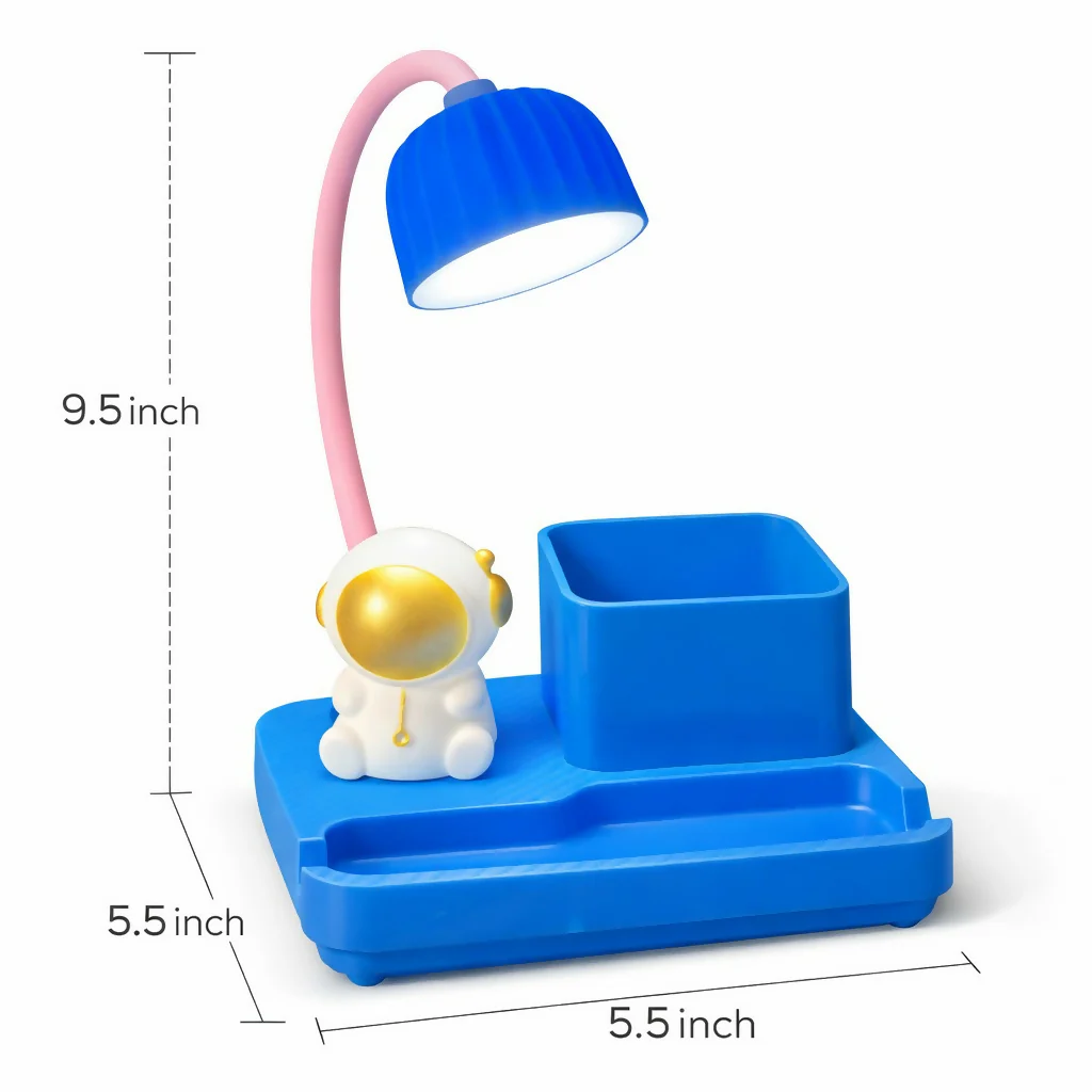 Kids Desk Lamp with Sharpener, Pen Holder & Phone Stand - Image 5