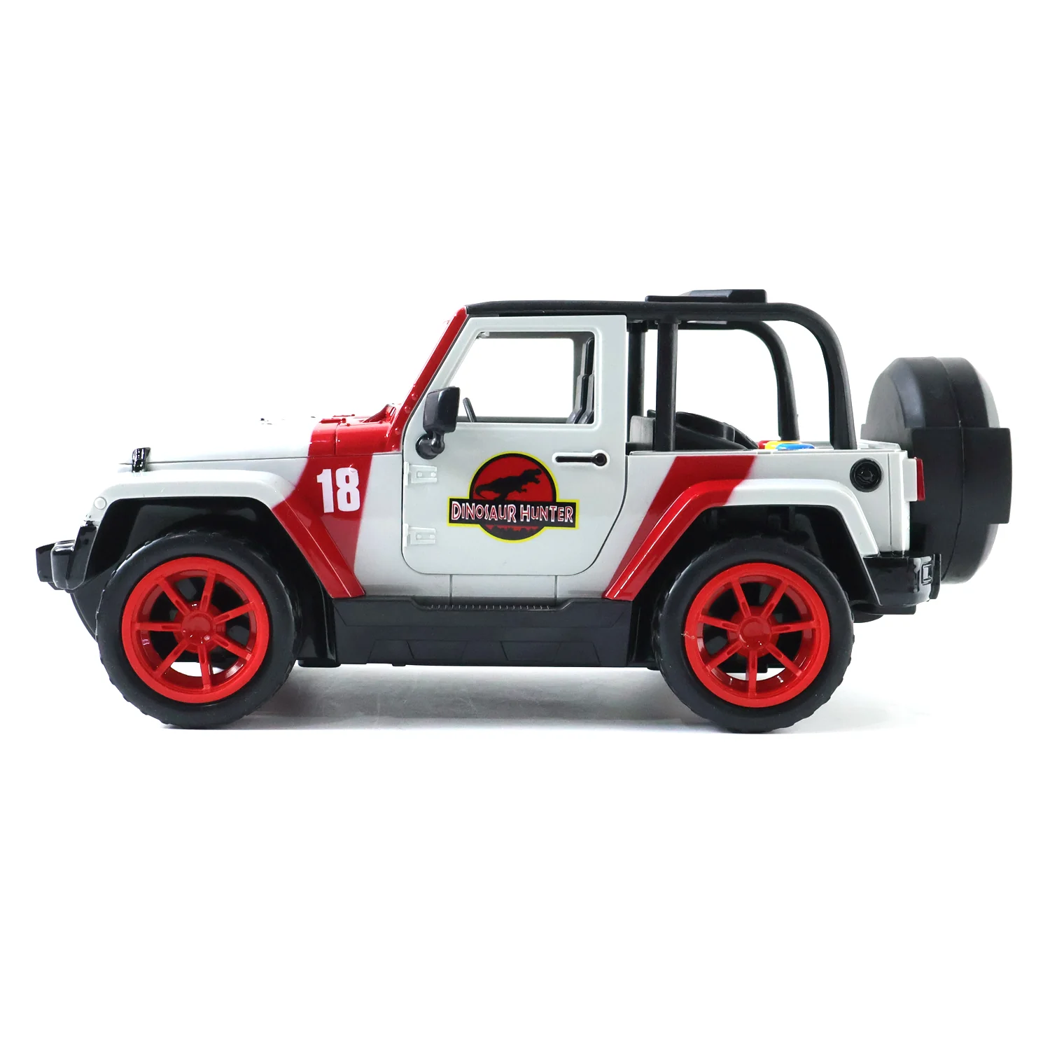 Kids Dinosaur Hunter Off-Road Friction Powered Toy Jeep Car (1 Pc) - Image 4