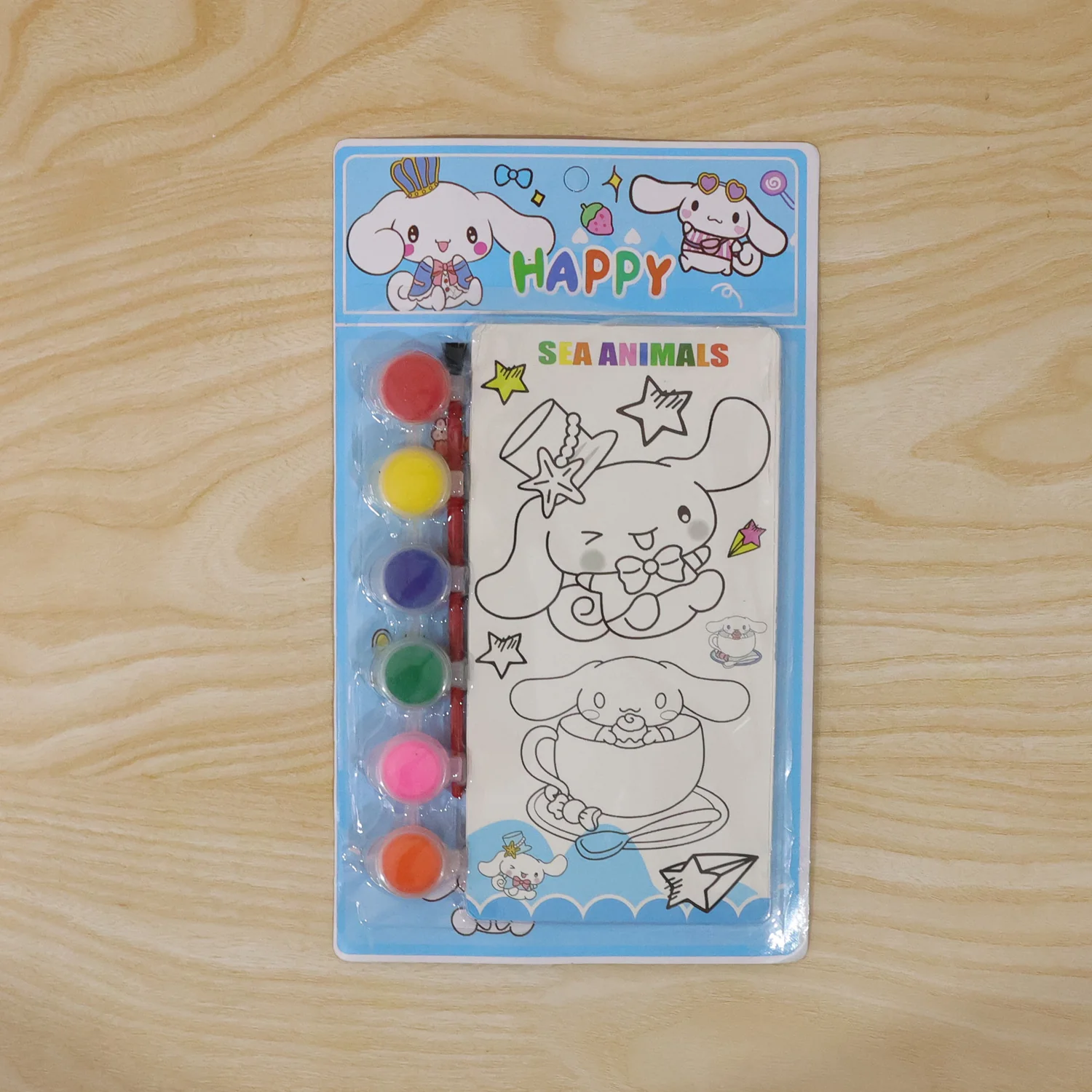 Kids DIY Colour Painting Kit with Cartoon Sketch Book (1 Set) - Image 8