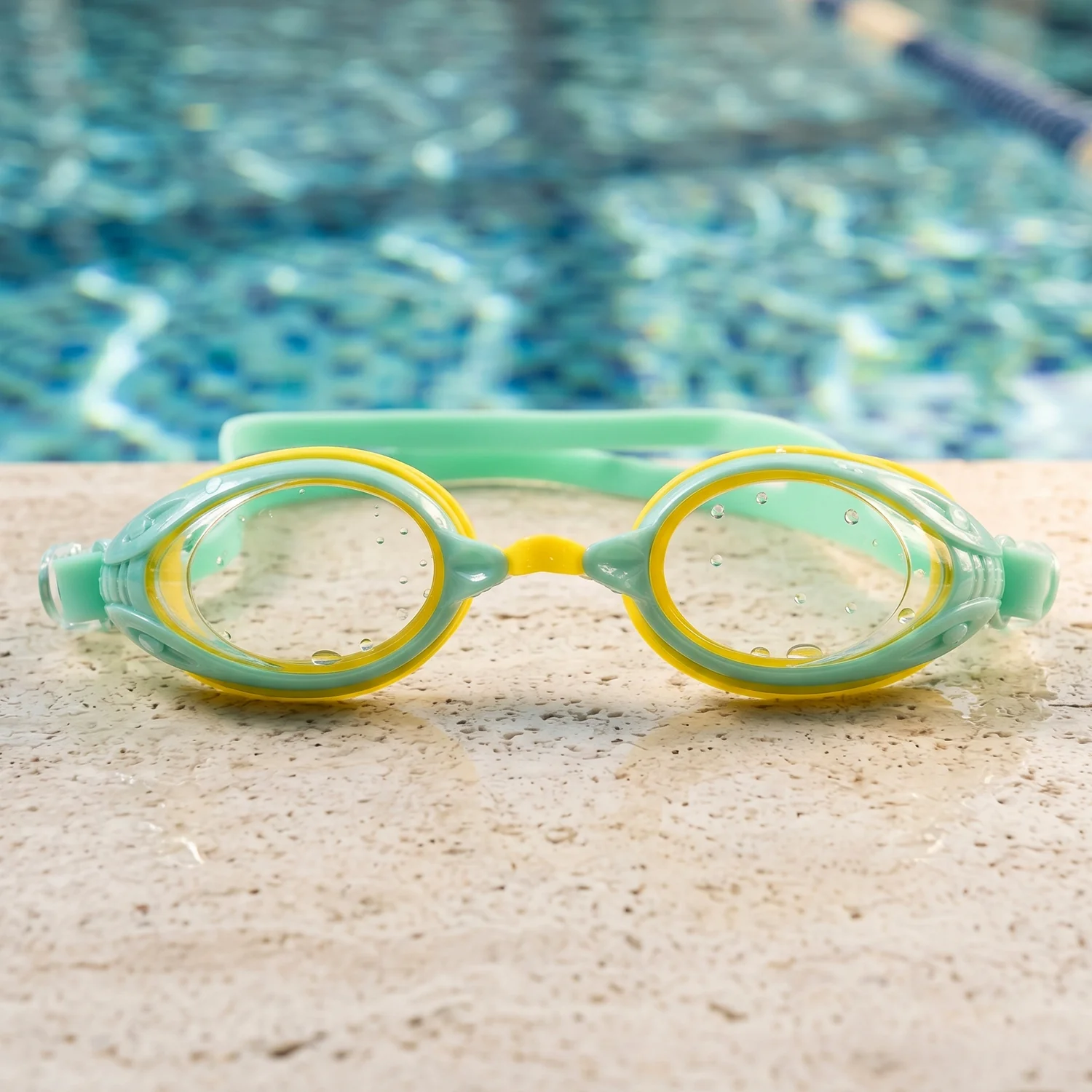 Kids Dual Color Swimming Goggles with Clear Vision Lens and Comfortable Fit – 1 Pc - Image 5